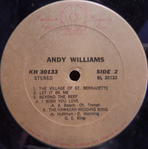 Andy Williams | Mint (M) Mint (M) Get Cheap Vinyl