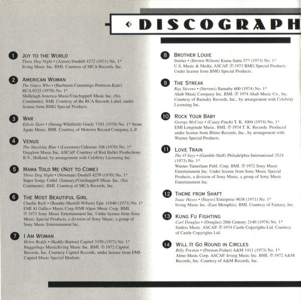 AM Gold - #1 Hits Of The '70s: '70-'74 *CD* | Mint (M) Mint (M) Get Cheap Vinyl