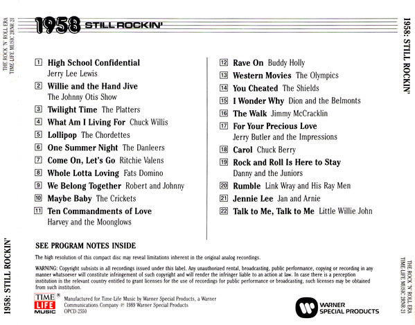 1958 Still Rockin' *CD* | Mint (M) Mint (M) Get Cheap Vinyl