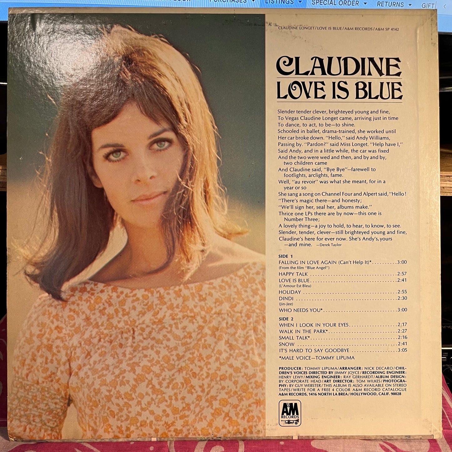 Love Is Blue | Mint (M) Excellent (EX) Get Cheap Vinyl
