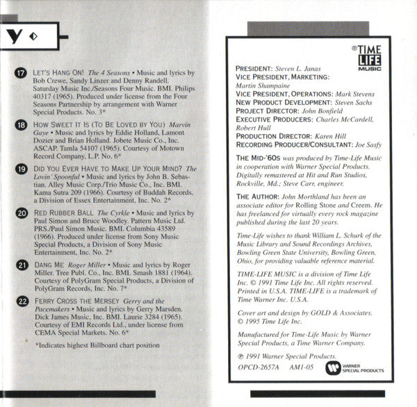 AM Gold - The Mid-'60s *CD* | Mint (M) Mint (M) Get Cheap Vinyl
