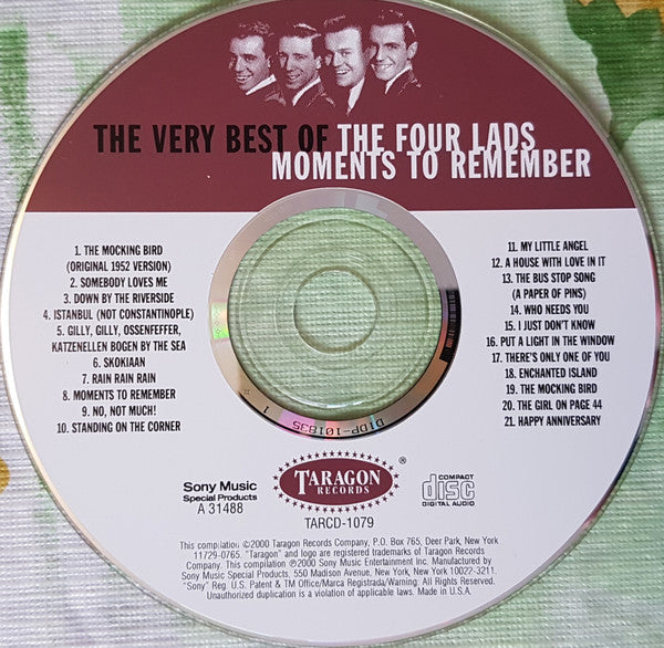 Moments To Remember - The Very Best Of The Four Lads *CD* | Mint (M) Mint (M) Get Cheap Vinyl