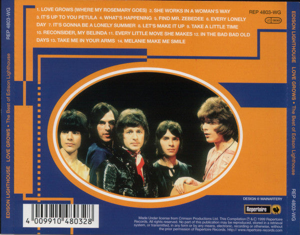 The Best Of Edison Lighthouse - Love Grows *CD* | Mint (M) Mint (M) Get Cheap Vinyl