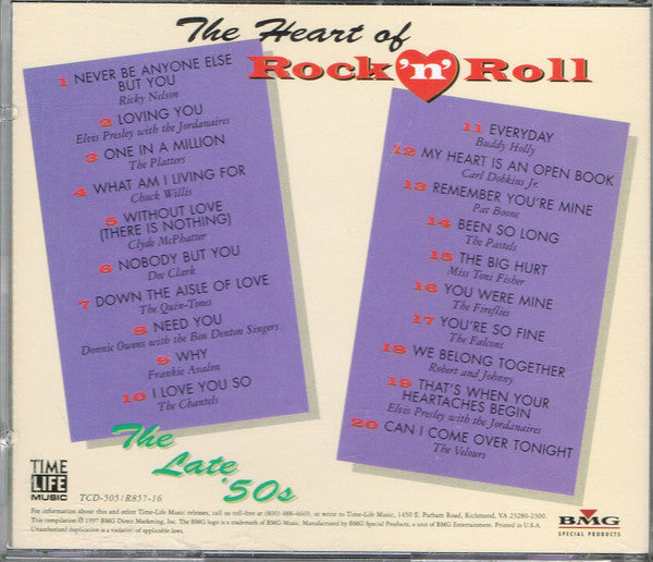 The Heart Of Rock 'N' Roll - The Late 50's *CD* | Mint (M) Mint (M) Get Cheap Vinyl