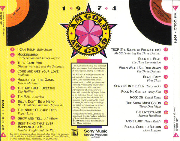 AM Gold 1974 *CD* | Mint (M) Mint (M) Get Cheap Vinyl