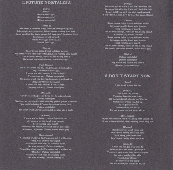 Future Nostalgia (DIGIPACK CD) | Mint (M) Mint (M) Get Cheap Vinyl
