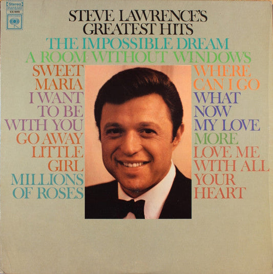 Steve Lawrence's Greatest Hits | Mint (M) Near Mint (NM) Get Cheap Vinyl