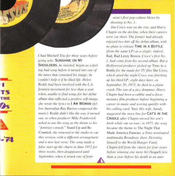 AM Gold - #1 Hits Of The '70s: '70-'74 *CD* | Mint (M) Mint (M) Get Cheap Vinyl
