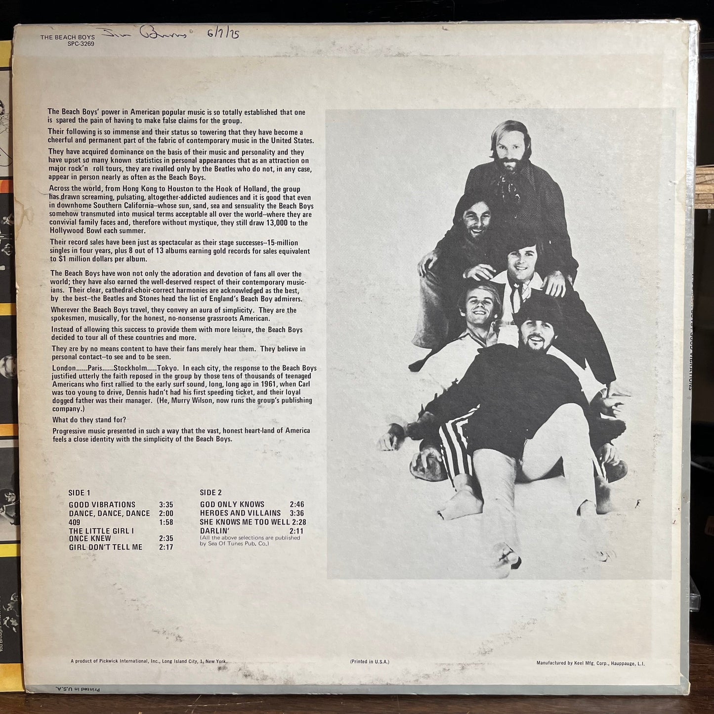 Good Vibrations (VINYL) | Excellent+ (EX+) Excellent (EX) Get Cheap Vinyl