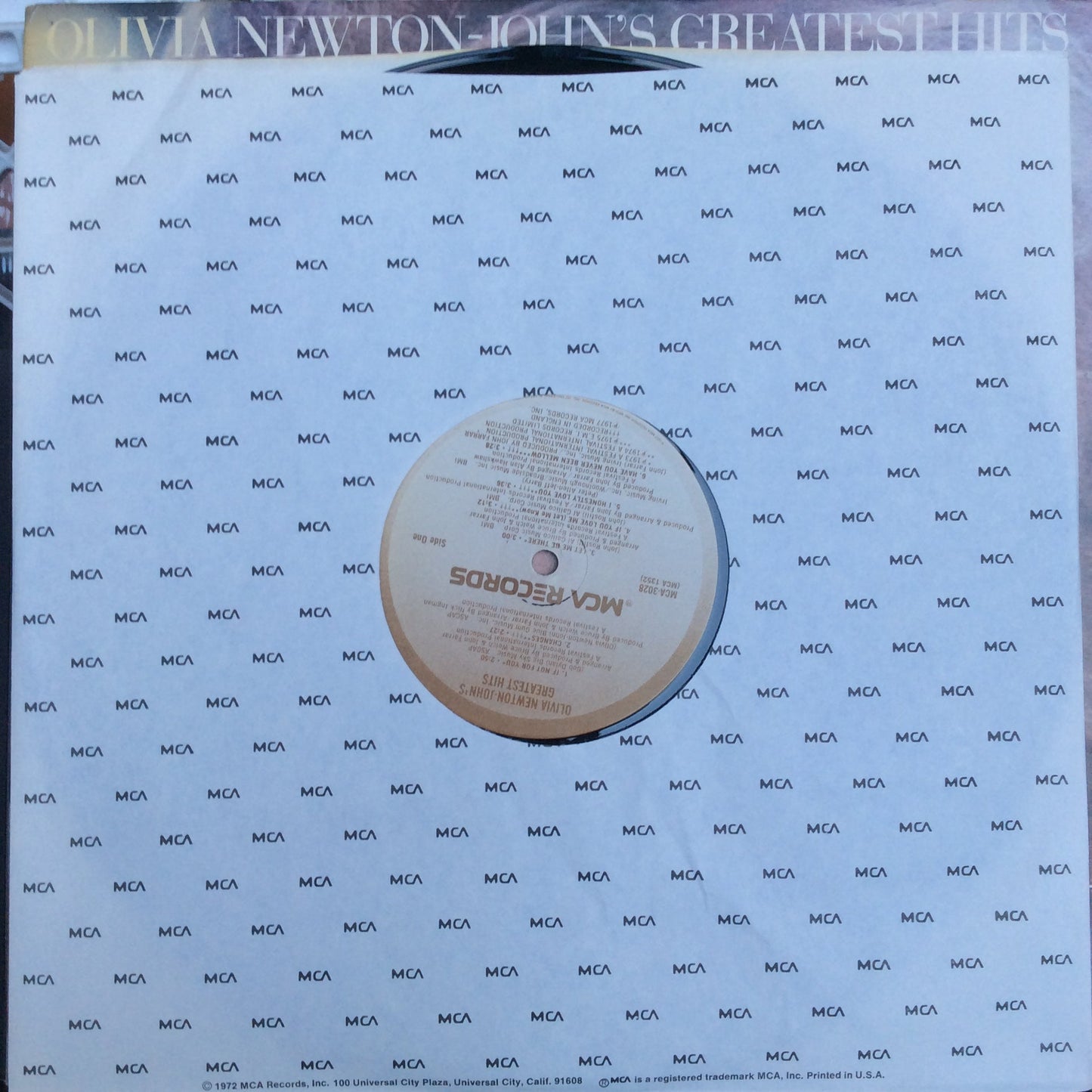 Olivia Newton-John's Greatest Hits (VINYL) | Excellent+ (EX+) Excellent (EX) Get Cheap Vinyl