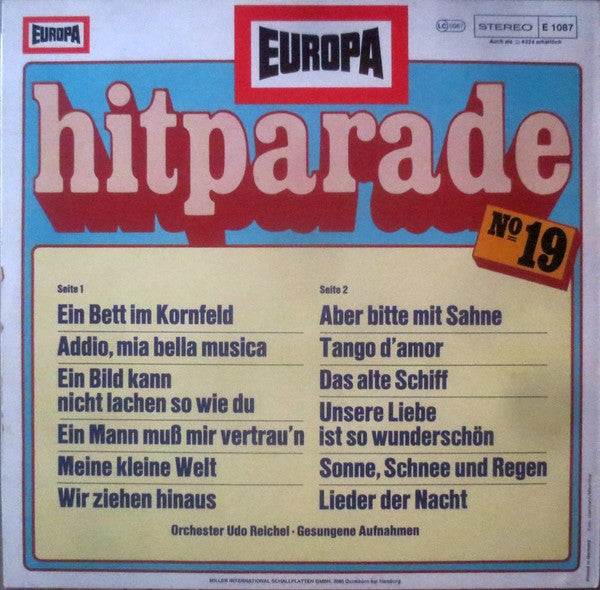 Europa Hitparade 19 | Excellent (EX) Near Mint (NM) Get Cheap Vinyl
