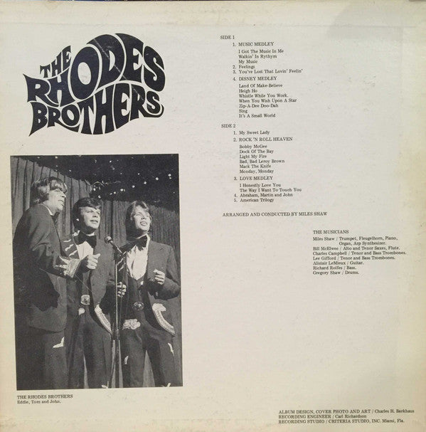 The Rhodes Brothers *SIGNED* | Excellent (EX) Near Mint (NM) Get Cheap Vinyl