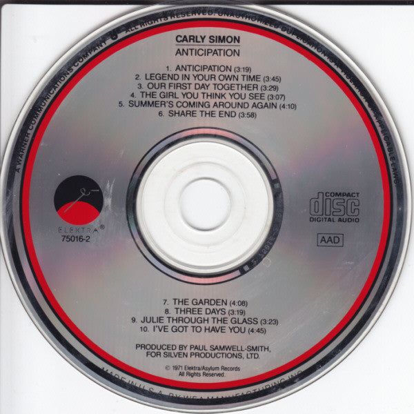 Anticipation (CD) | Excellent+ (EX+) Excellent+ (EX+) Get Cheap Vinyl