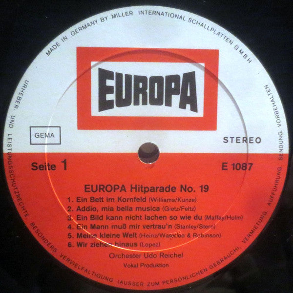 Europa Hitparade 19 | Excellent (EX) Near Mint (NM) Get Cheap Vinyl