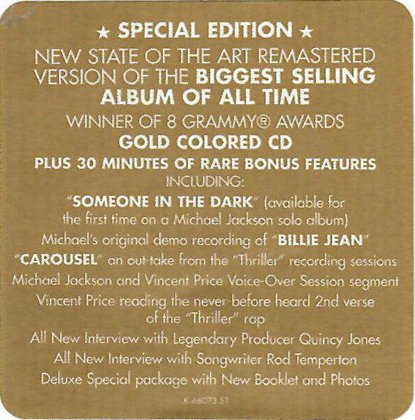 Thriller (CD) | Excellent+ (EX+) Excellent+ (EX+) Get Cheap Vinyl
