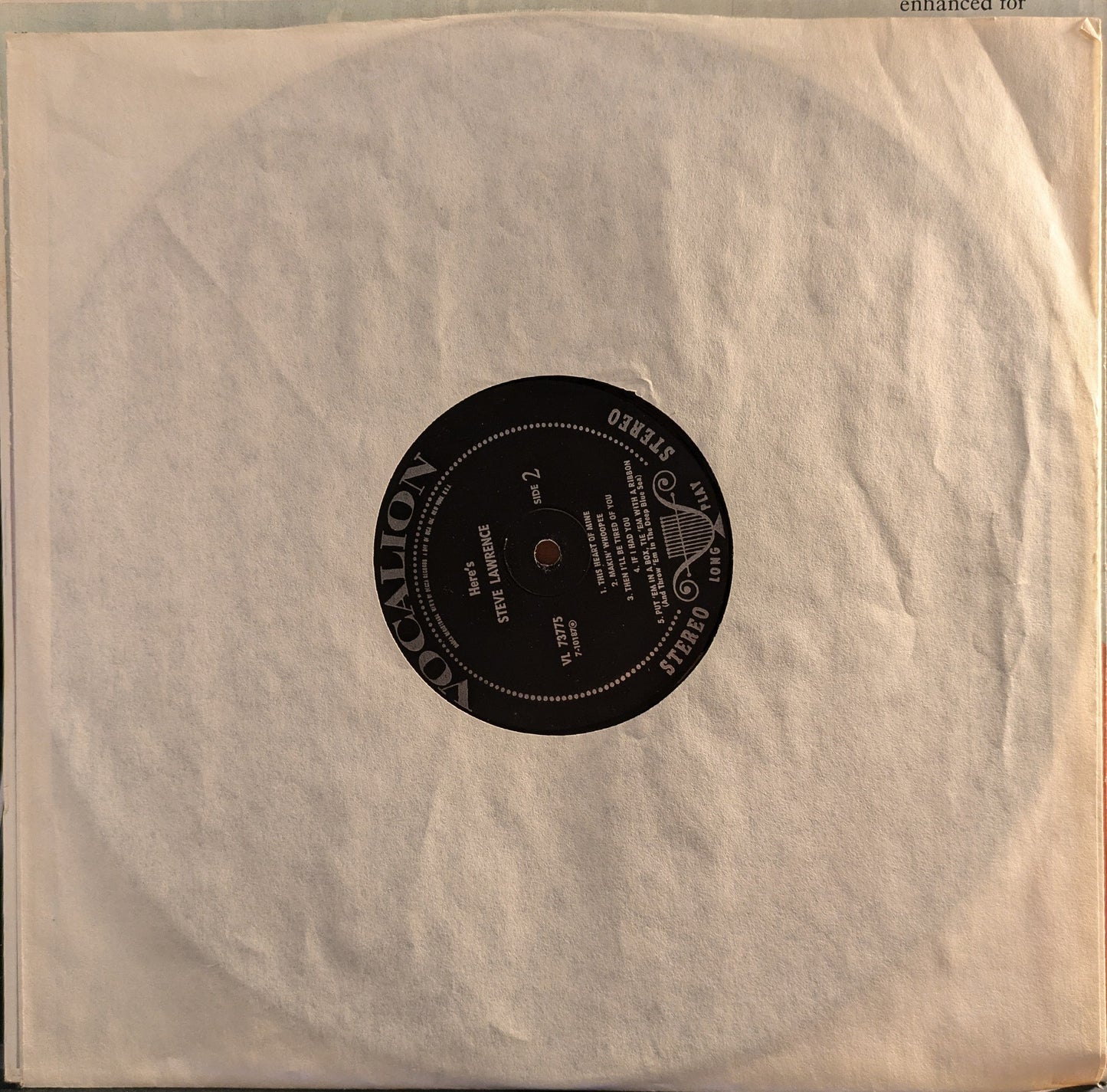 Here's Steve Lawrence | Excellent (EX) Excellent (EX) Get Cheap Vinyl