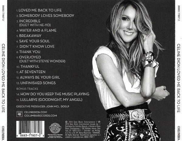 Loved Me Back To Life (CD) | Excellent (EX) Excellent (EX) Get Cheap Vinyl