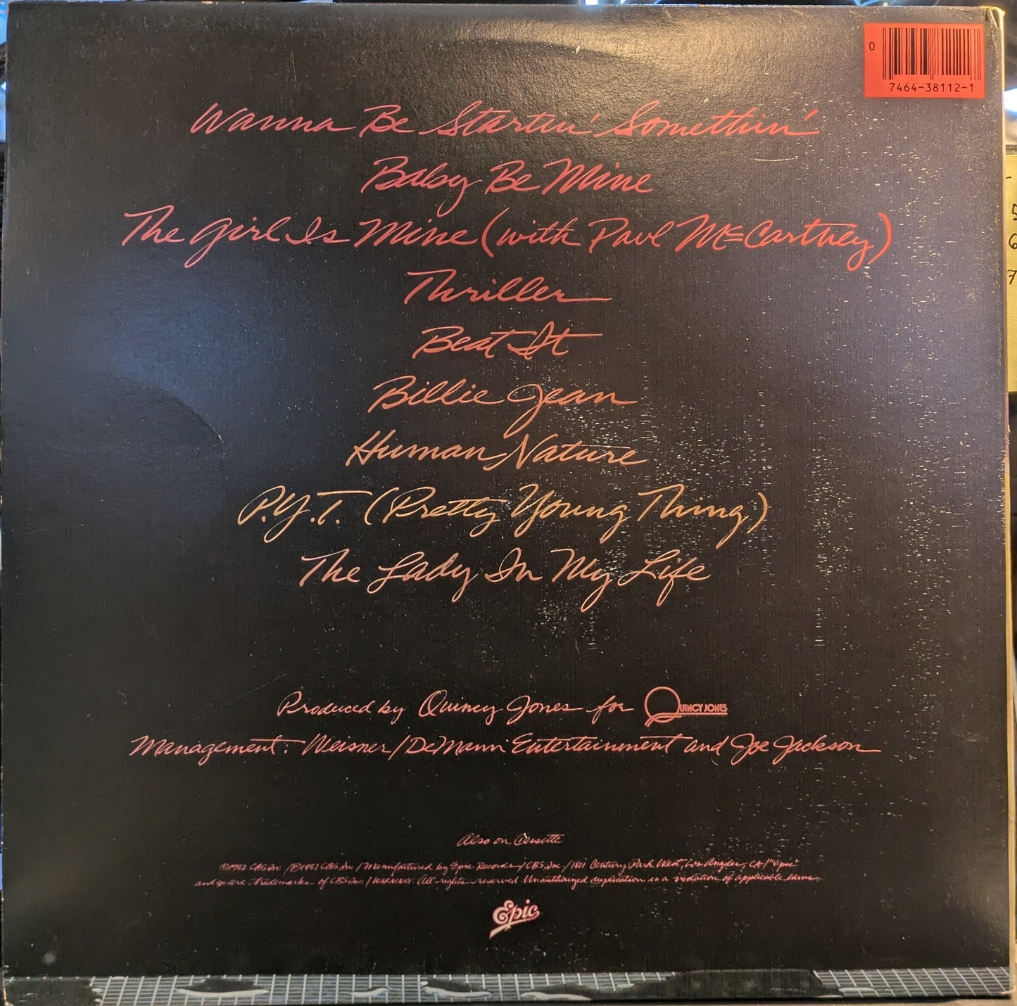 Thriller (VINYL) | Near Mint (NM) Near Mint (NM) Get Cheap Vinyl