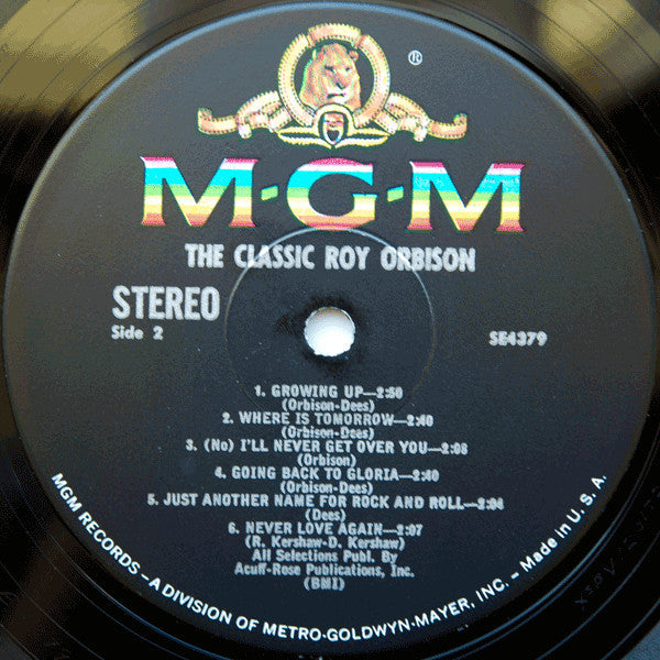 The Classic Roy Orbison *MGM* | Near Mint (NM) Excellent (EX) Get Cheap Vinyl