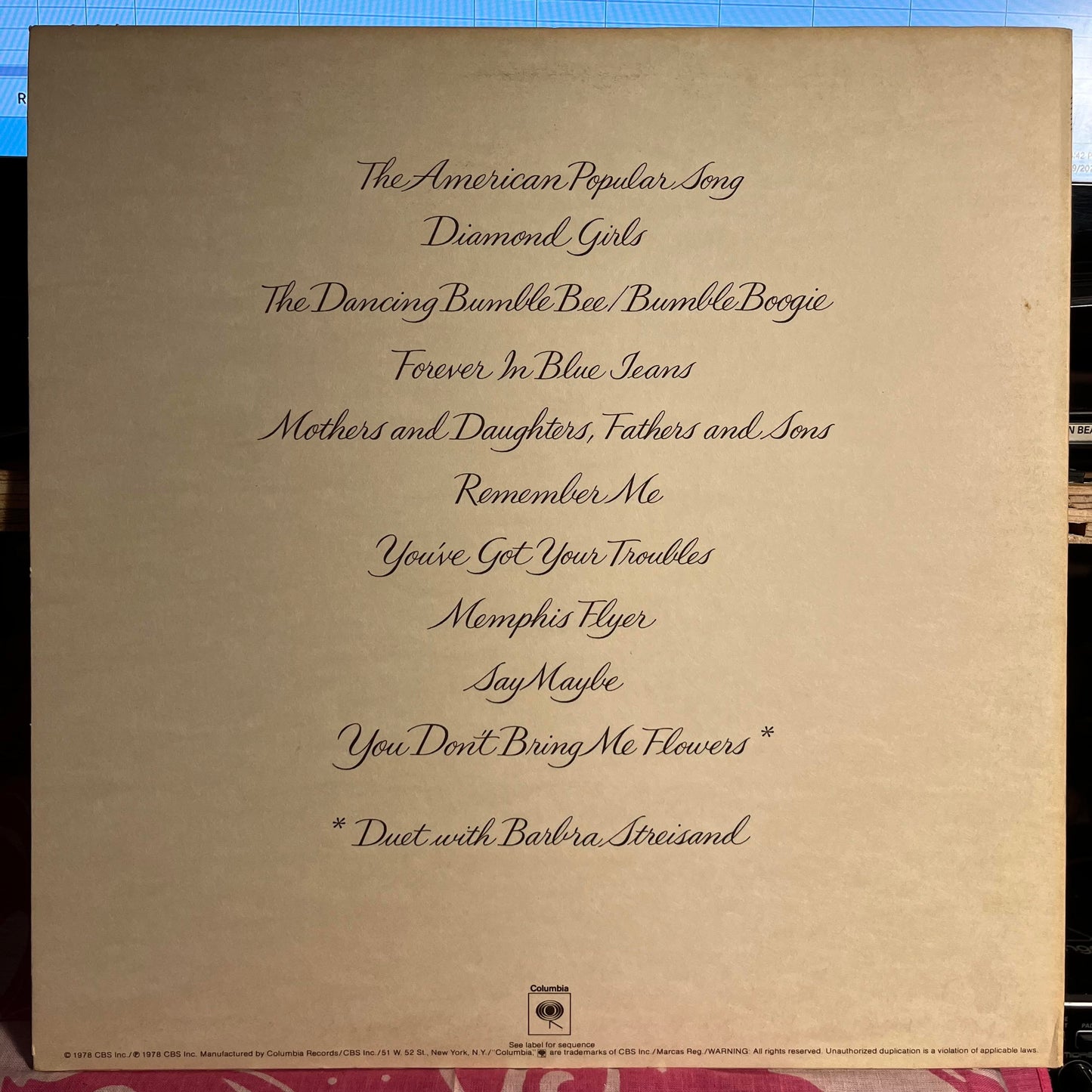 You Don't Bring Me Flowers *PITMAN* | Near Mint (NM) Excellent (EX) Get Cheap Vinyl