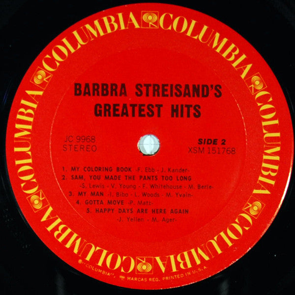 Barbra Streisand's Greatest Hits | Near Mint (NM) Near Mint (NM) Get Cheap Vinyl