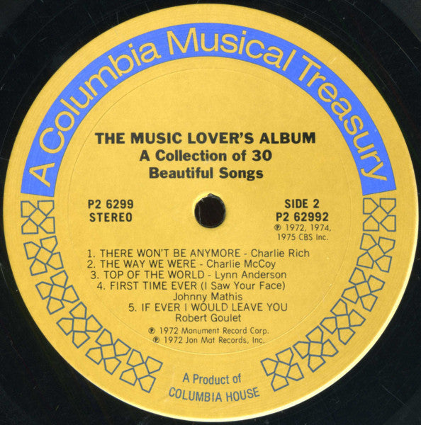 The Music Lover's Album (A Collection Of 30 Beautiful Songs) | Near Mint (NM) Near Mint (NM) Get Cheap Vinyl