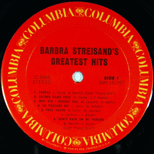 Barbra Streisand's Greatest Hits | Near Mint (NM) Near Mint (NM) Get Cheap Vinyl
