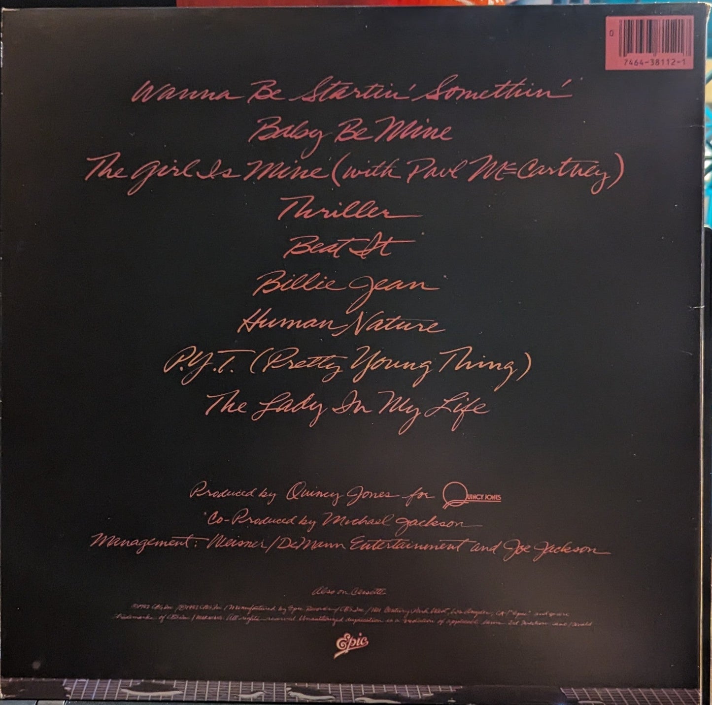 Thriller *1982 ORIGINAL* | Near Mint (NM) Excellent (EX) Get Cheap Vinyl