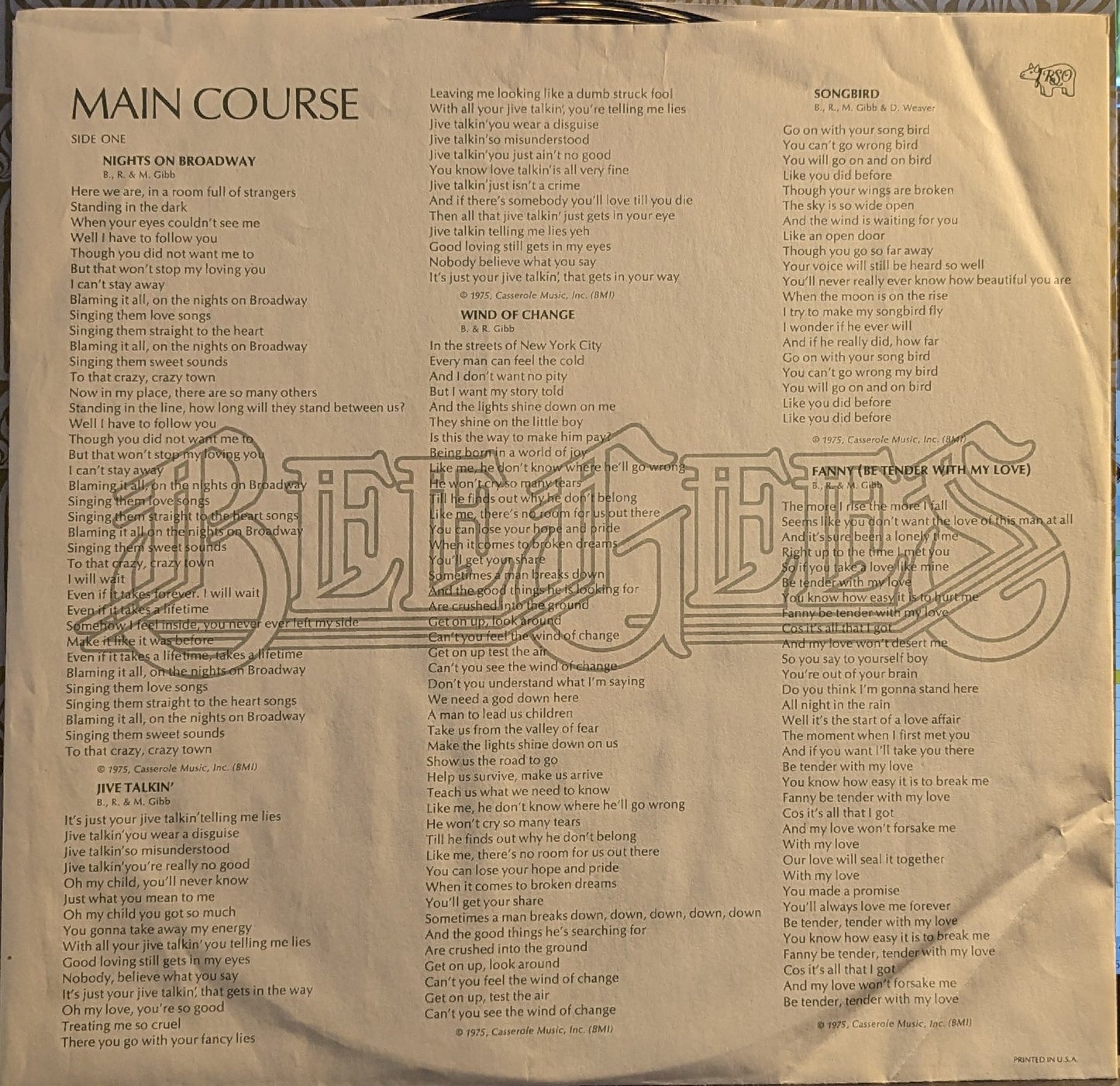 Main Course *SPECIALTY* | Near Mint (NM) Near Mint (NM) Get Cheap Vinyl