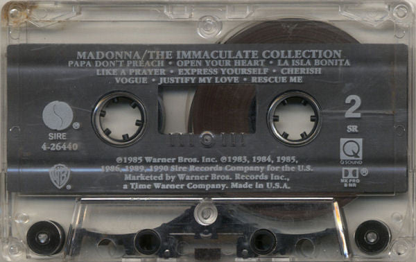 The Immaculate Collection *CASSETTE* | Near Mint (NM) Near Mint (NM) Get Cheap Vinyl