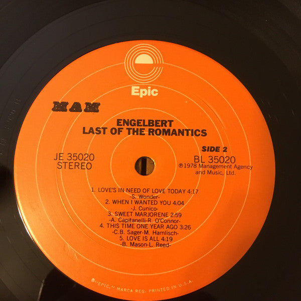 Last Of The Romantics | Near Mint (NM) Near Mint (NM) Get Cheap Vinyl