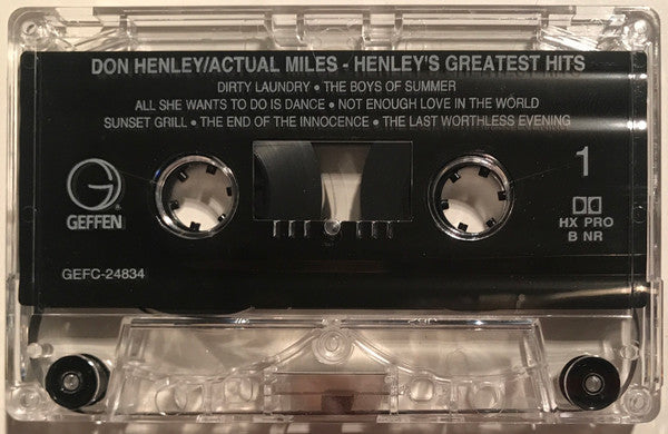 Actual Miles (Henley's Greatest Hits) *CASSETTE* | Near Mint (NM) Near Mint (NM) Get Cheap Vinyl