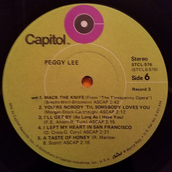 Peggy Lee *BOX* | Near Mint (NM) Excellent (EX) Get Cheap Vinyl