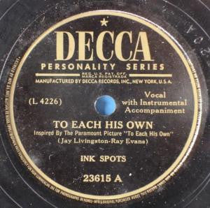 To Each His Own / I Never Had A Dream Come True | Very Good (VG) Generic Get Cheap Vinyl