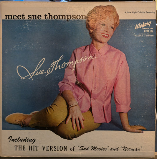 Meet Sue Thompson | Very Good Plus (VG+) Excellent (EX) Get Cheap Vinyl