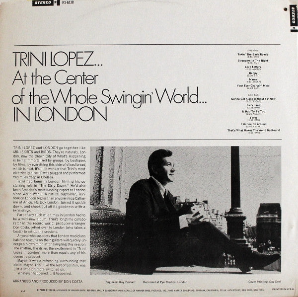 Trini Lopez In London | Very Good Plus (VG+) Very Good (VG) Get Cheap Vinyl