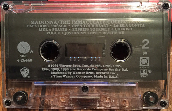 The Immaculate Collection (CASSETTE) | Very Good Plus (VG+) Very Good Plus (VG+) Get Cheap Vinyl