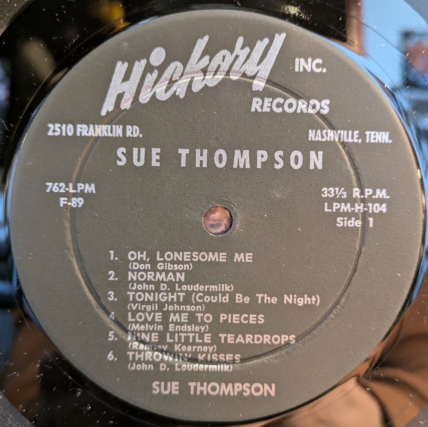 Meet Sue Thompson | Very Good Plus (VG+) Excellent (EX) Get Cheap Vinyl