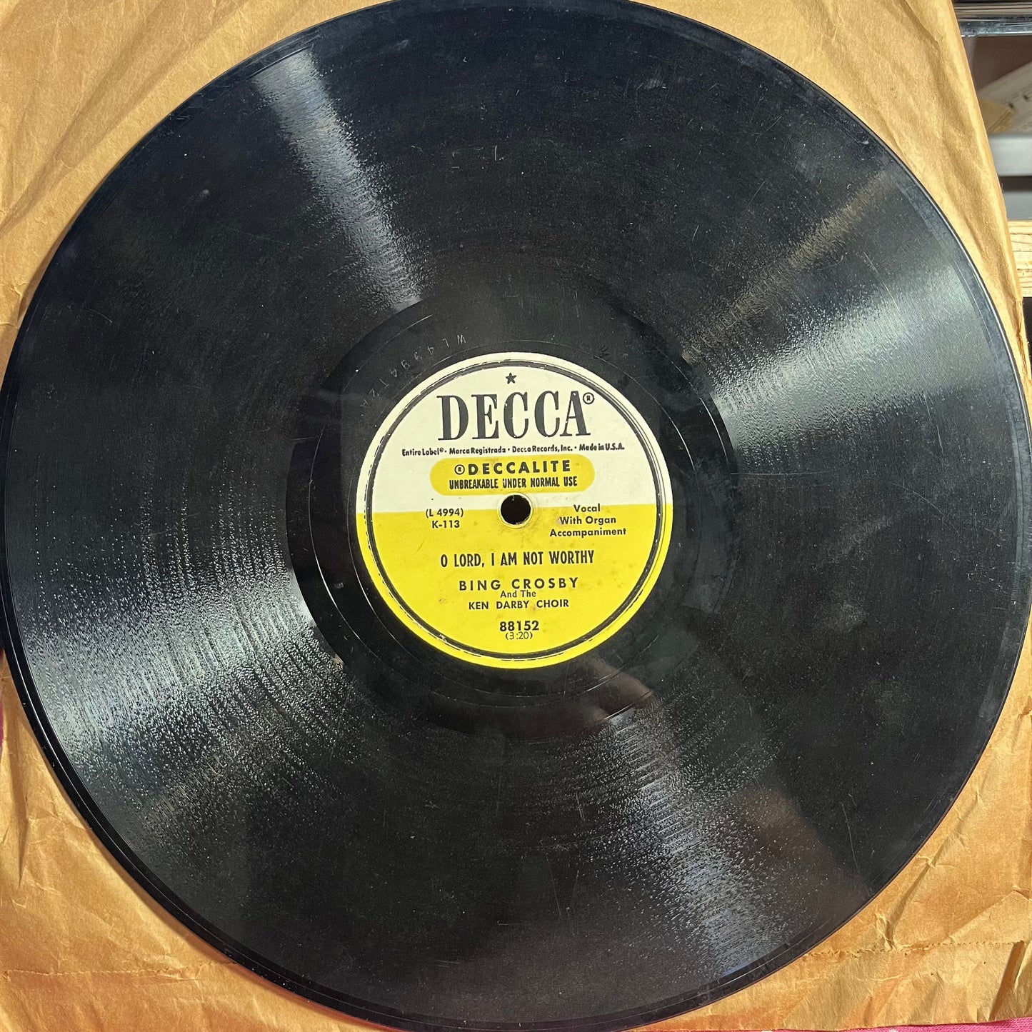 MOTHER DEAR O PRAY FOR ME *78 RPM* | Very Good (VG) Generic Get Cheap Vinyl