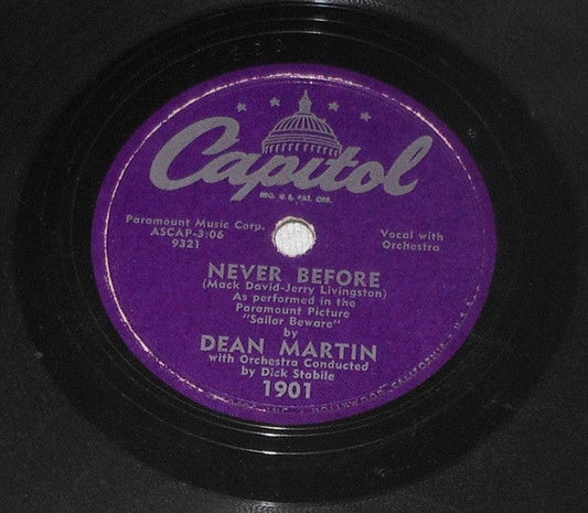 Never Before / Sailor's Polka *78 RPM* | Very Good (VG) Generic Get Cheap Vinyl