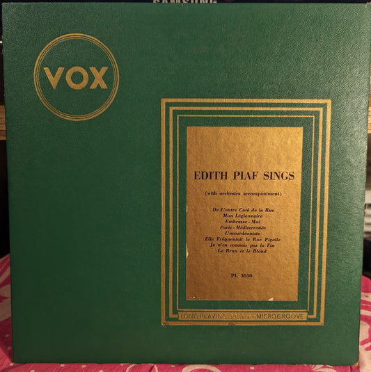 Edith Piaf Sings | Very Good (VG) Excellent (EX) Get Cheap Vinyl