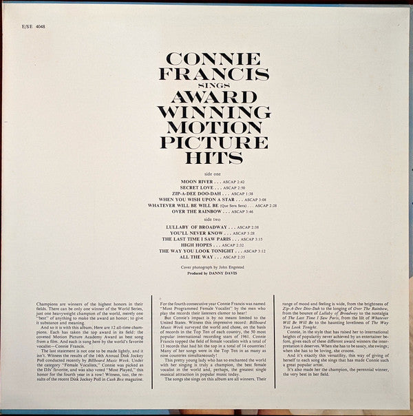 Sings Award Winning Motion Picture Hits (VINYL) | Mint (M) Near Mint (NM) Get Cheap Vinyl