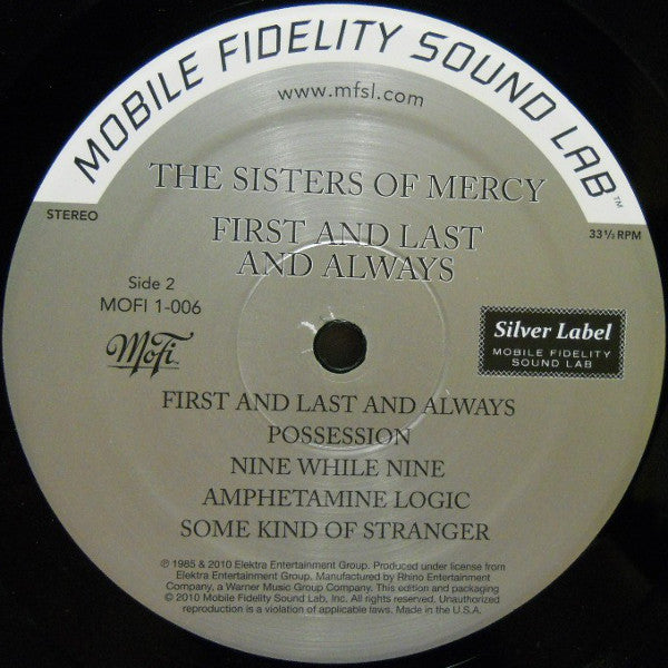 First And Last And Always (MFSL VINYL) | Mint (M) Mint (M) Get Cheap Vinyl