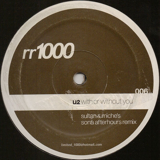 With Or Without You (Sultan & Miche's Sona Afterhours Remix) | Excellent (EX) Generic Get Cheap Vinyl