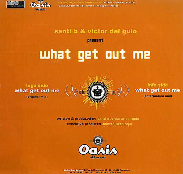 What Get Out Me | Very Good Plus (VG+) Very Good (VG) Get Cheap Vinyl