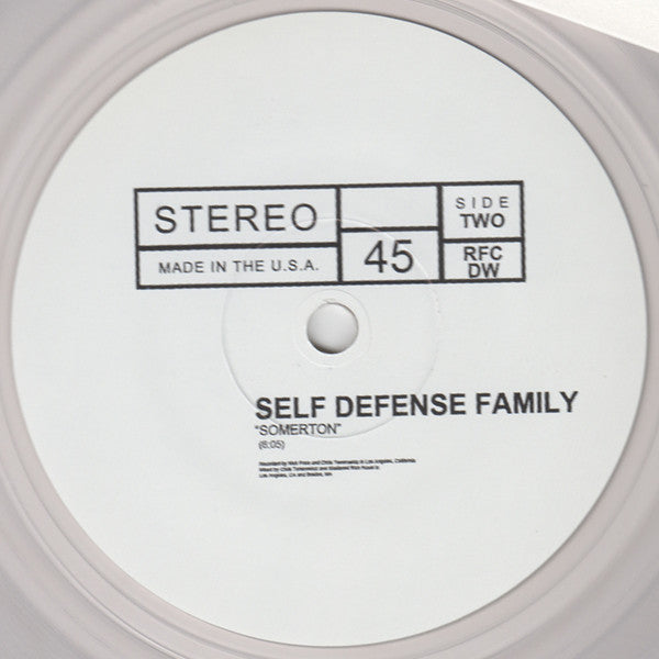 Creative Adult / Self Defense Family (7" CLEAR VINYL) | Mint (M) Mint (M) Get Cheap Vinyl