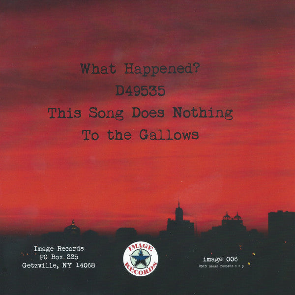 City Of Sunken Eyes (TRANSPARENT RED VINYL 7") | Mint (M) Mint (M) Get Cheap Vinyl