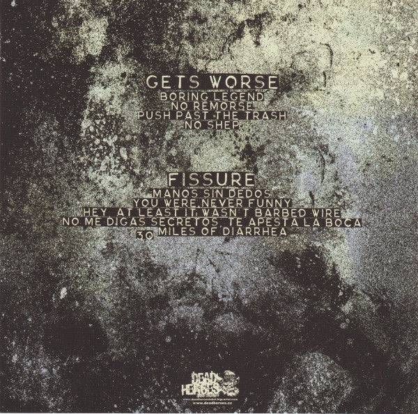 Gets Worse / Fissure Split (BLUE VINYL 7") | Mint (M) Mint (M) Get Cheap Vinyl