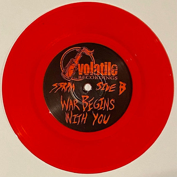 War Begins With You (7" VINYL) *TRANSPARENT RED* | Mint (M) Mint (M) Get Cheap Vinyl