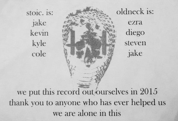 Stoic / Oldneck Split (WHITE W/ GREEN SPLATTER VINYL 7") | Mint (M) Mint (M) Get Cheap Vinyl